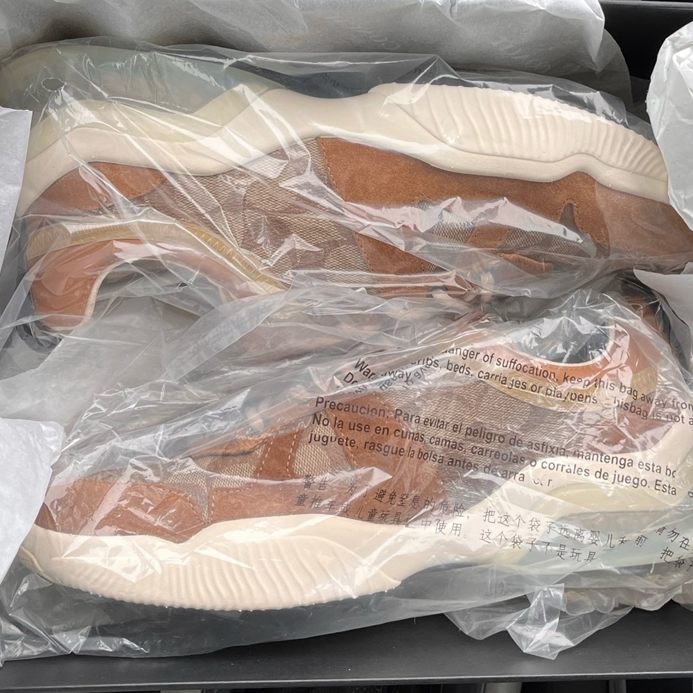 COACH Men’s Citysole Runner Khaki Light Saddle Sneaker New in Box NIB - Picture 5 of 12